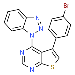 ChemSpider 2D Image | MFCD02654650 | C18H10BrN5S