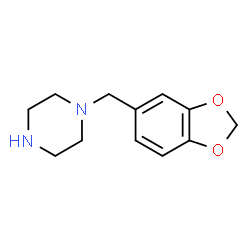 ChemSpider 2D Image | Methylenedioxybenzylpiperazine | C12H16N2O2
