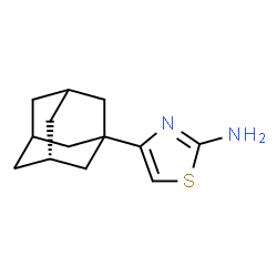 ChemSpider 2D Image | 4-(Adamantan-1-yl)-1,3-thiazol-2-amine | C13H18N2S