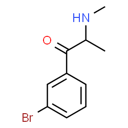 ChemSpider 2D Image | 1-(3-Bromophenyl)-2-(methylamino)-1-propanone | C10H12BrNO