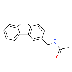 ChemSpider 2D Image | N-[(9-Methyl-9H-carbazol-3-yl)methyl]acetamide | C16H16N2O