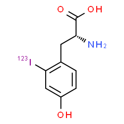 ChemSpider 2D Image | 2-(~123~I)Iodo-D-tyrosine | C9H10123INO3