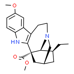 ChemSpider 2D Image | Voacangine | C22H28N2O3