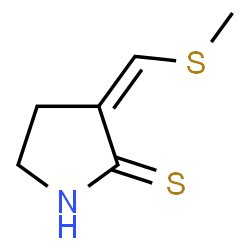 ChemSpider 2D Image | (3Z)-3-[(Methylsulfanyl)methylene]-2-pyrrolidinethione | C6H9NS2