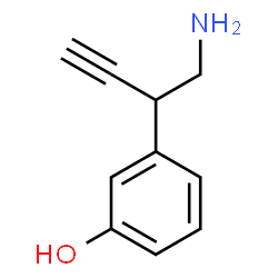 ChemSpider 2D Image | 3-(1-Amino-3-butyn-2-yl)phenol | C10H11NO