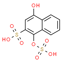 ChemSpider 2D Image | 4-Hydroxy-1-(sulfooxy)-2-naphthalenesulfonic acid | C10H8O8S2