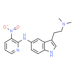 ChemSpider 2D Image | 3-[2-(Dimethylamino)ethyl]-N-(3-nitro-2-pyridinyl)-1H-indol-5-amine | C17H19N5O2