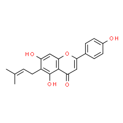 ChemSpider 2D Image | 6-Prenylapigenin | C20H18O5