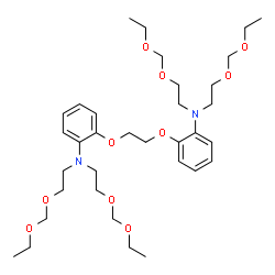 ChemSpider 2D Image | 2,2'-[1,2-Ethanediylbis(oxy)]bis{N,N-bis[2-(ethoxymethoxy)ethyl]aniline} | C34H56N2O10