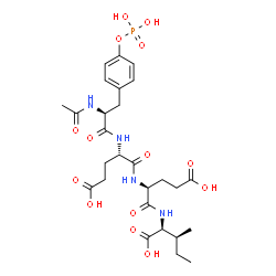 ChemSpider 2D Image | N-Acetyl-O-phosphono-L-tyrosyl-L-alpha-glutamyl-L-alpha-glutamyl-L-isoleucine | C27H39N4O14P