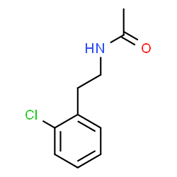 ChemSpider 2D Image | N-[2-(2-Chlorophenyl)ethyl]acetamide | C10H12ClNO