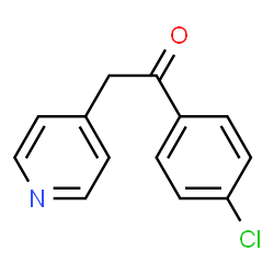 ChemSpider 2D Image | 1-(4-Chlorophenyl)-2-(4-pyridinyl)ethanone | C13H10ClNO