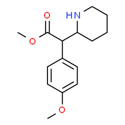 ChemSpider 2D Image | Methyl (4-methoxyphenyl)(2-piperidinyl)acetate | C15H21NO3