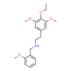 ChemSpider 2D Image | 2-(4-Ethoxy-3,5-dimethoxyphenyl)-N-(2-methoxybenzyl)ethanamine | C20H27NO4