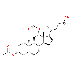 ChemSpider 2D Image | (3alpha,5beta,12alpha)-3,12-Diacetoxycholan-24-oic acid | C28H44O6
