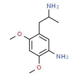 ChemSpider 2D Image | 5-(2-Aminopropyl)-2,4-dimethoxyaniline | C11H18N2O2