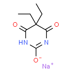 ChemSpider 2D Image | barbitone | C8H11N2NaO3