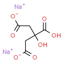 ChemSpider 2D Image | Disodium citrate | C6H6Na2O7