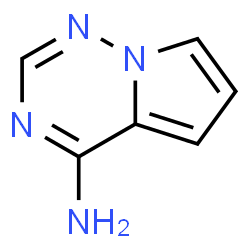 ChemSpider 2D Image | pyrrolo[1,2-f][1,2,4]triazin-4-amine | C6H6N4