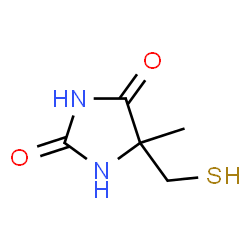 ChemSpider 2D Image | 5-Methyl-5-(sulfanylmethyl)-2,4-imidazolidinedione | C5H8N2O2S