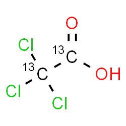 ChemSpider 2D Image | Trichloro(~13~C_2_)acetic acid | 13C2HCl3O2
