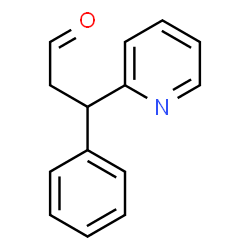 ChemSpider 2D Image | 3-Phenyl-3-(2-pyridinyl)propanal | C14H13NO