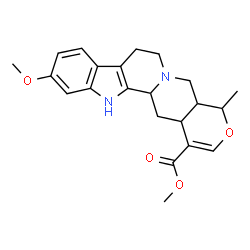 ChemSpider 2D Image | Methyl 11-methoxy-19-methyl-16,17-didehydro-18-oxayohimban-16-carboxylate | C22H26N2O4