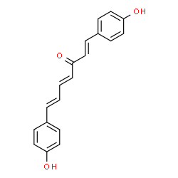 ChemSpider 2D Image | (1E,4E,6E)-1,7-Bis(4-hydroxyphenyl)-1,4,6-heptatrien-3-one | C19H16O3