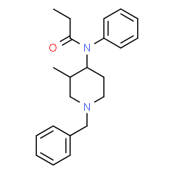 ChemSpider 2D Image | N-(1-Benzyl-3-methyl-4-piperidinyl)-N-phenylpropanamide | C22H28N2O