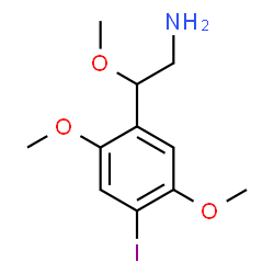 ChemSpider 2D Image | 2-(4-Iodo-2,5-dimethoxyphenyl)-2-methoxyethanamine | C11H16INO3