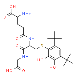 ChemSpider 2D Image | gamma-Glutamyl-S-[2,3-dihydroxy-4,6-bis(2-methyl-2-propanyl)phenyl]cysteinylglycine | C24H37N3O8S