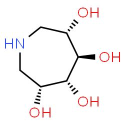 ChemSpider 2D Image | (3R,4R,5R,6S)-3,4,5,6-Azepanetetrol | C6H13NO4