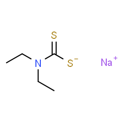 ChemSpider 2D Image | Sodium diethyldithiocarbamate | C5H10NNaS2
