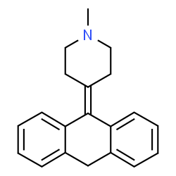 ChemSpider 2D Image | 4-(9(10H)-Anthracenylidene)-1-methylpiperidine | C20H21N