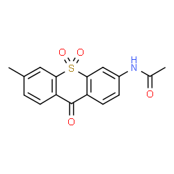 ChemSpider 2D Image | N-(6-Methyl-10,10-dioxido-9-oxo-9H-thioxanthen-3-yl)acetamide | C16H13NO4S