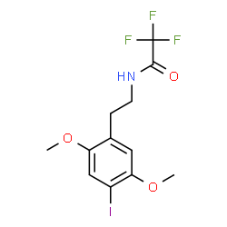 ChemSpider 2D Image | 2,2,2-Trifluoro-N-[2-(4-iodo-2,5-dimethoxyphenyl)ethyl]acetamide | C12H13F3INO3