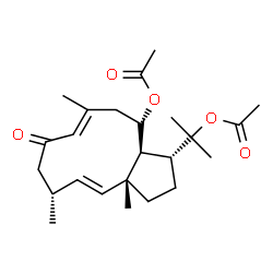 ChemSpider 2D Image | 10,18-diacetoxydolabella-2,7E-dien-6-one | C24H36O5