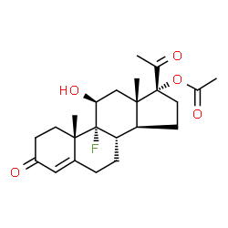 ChemSpider 2D Image | Flurogestone Acetate | C23H31FO5