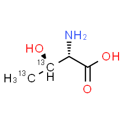 ChemSpider 2D Image | L-(3,4-~13~C_2_)Threonine | C213C2H9NO3
