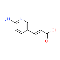 ChemSpider 2D Image | (E)-3-(6-aminopyridin-3-yl)acrylic acid | C8H8N2O2