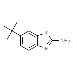 ChemSpider 2D Image | 2-Amino-6-tert-butylbenzothiazole | C11H14N2S
