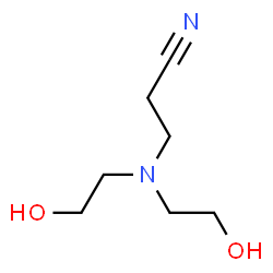 ChemSpider 2D Image | N-(2-Cyanoethyl)diethanolamine | C7H14N2O2