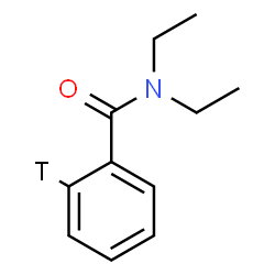 ChemSpider 2D Image | N,N-Diethyl(2-~3~H)benzamide | C11H14TNO