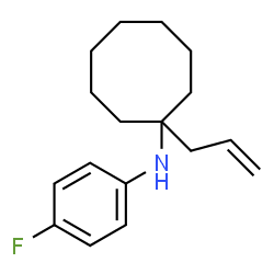 ChemSpider 2D Image | 1-Allyl-N-(4-fluorophenyl)cyclooctanamine | C17H24FN