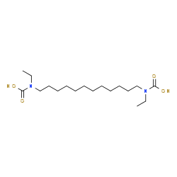 ChemSpider 2D Image | 1,12-Dodecanediylbis(ethylcarbamodithioic acid) | C18H36N2S4