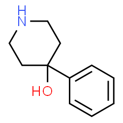ChemSpider 2D Image | 4-Phenyl-4-piperidinol | C11H15NO