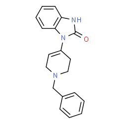 ChemSpider 2D Image | 1-(1-Benzyl-1,2,3,6-tetrahydropyridin-4-yl)-1H-benzo[d]imidazol-2(3H)-one | C19H19N3O