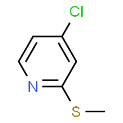 ChemSpider 2D Image | 4-Chloro-2-(methylthio)pyridine | C6H6ClNS