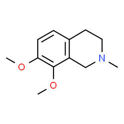 ChemSpider 2D Image | 7,8-Dimethoxy-2-methyl-1,2,3,4-tetrahydroisoquinoline | C12H17NO2