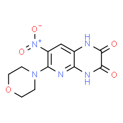ChemSpider 2D Image | 6-(morpholin-4-yl)-7-nitropyrido[2,3-b]pyrazine-2,3-diol | C11H11N5O5